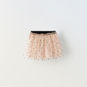 Zara Polka Dot Tulle Skirt 4T